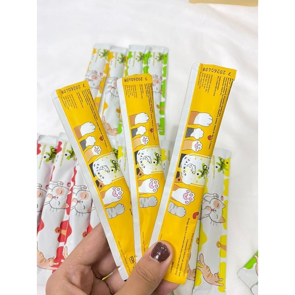 CHIYO Pet Strip Snack Kucing Penggemuk/ Snack Makanan Kucing Basah/ Makanan Wet Cat Food - Gambar 3