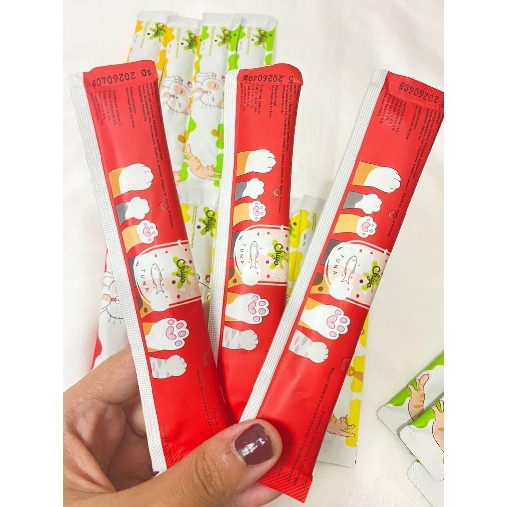 CHIYO Pet Strip Snack Kucing Penggemuk/ Snack Makanan Kucing Basah/ Makanan Wet Cat Food - Gambar 4