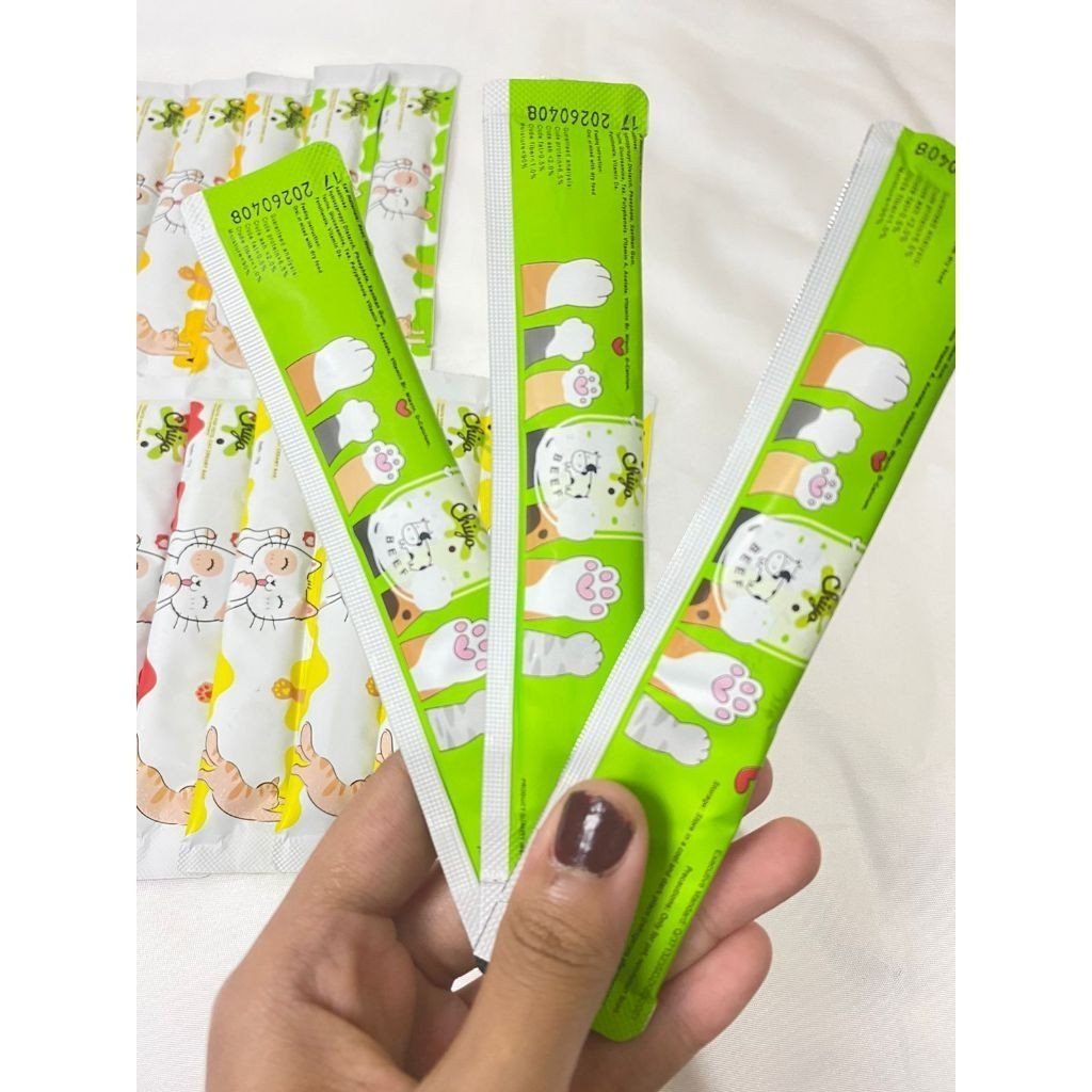 CHIYO Pet Strip Snack Kucing Penggemuk/ Snack Makanan Kucing Basah/ Makanan Wet Cat Food - Gambar 6
